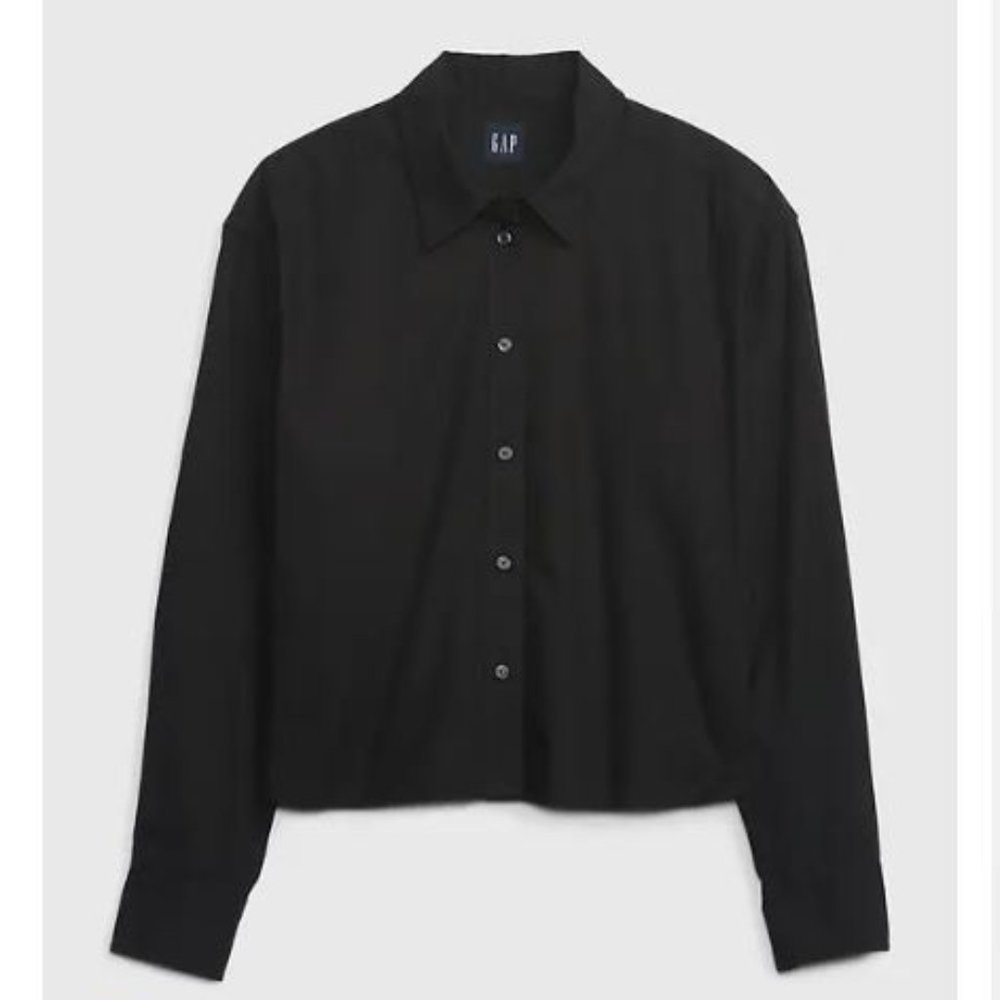 100% Organic Cropped Shirt, GAP NWOT